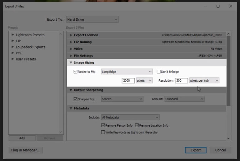 The Best Lightroom Export Settings for Instagram and Facebook