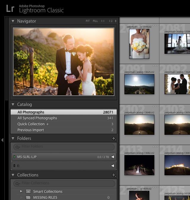 lightroom catalog system versus adobe bridge