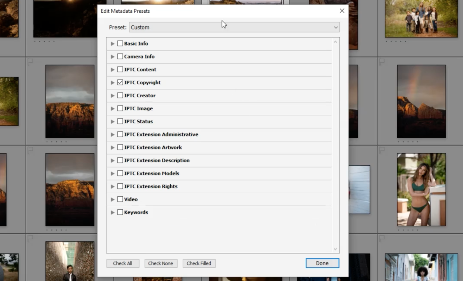 How to Create an Import Metadata Preset in Lightroom Classic CC (2020 ...