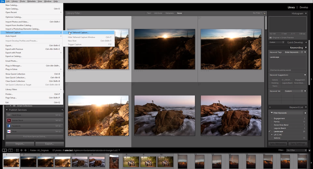 File to Tethered Capture in Lightroom