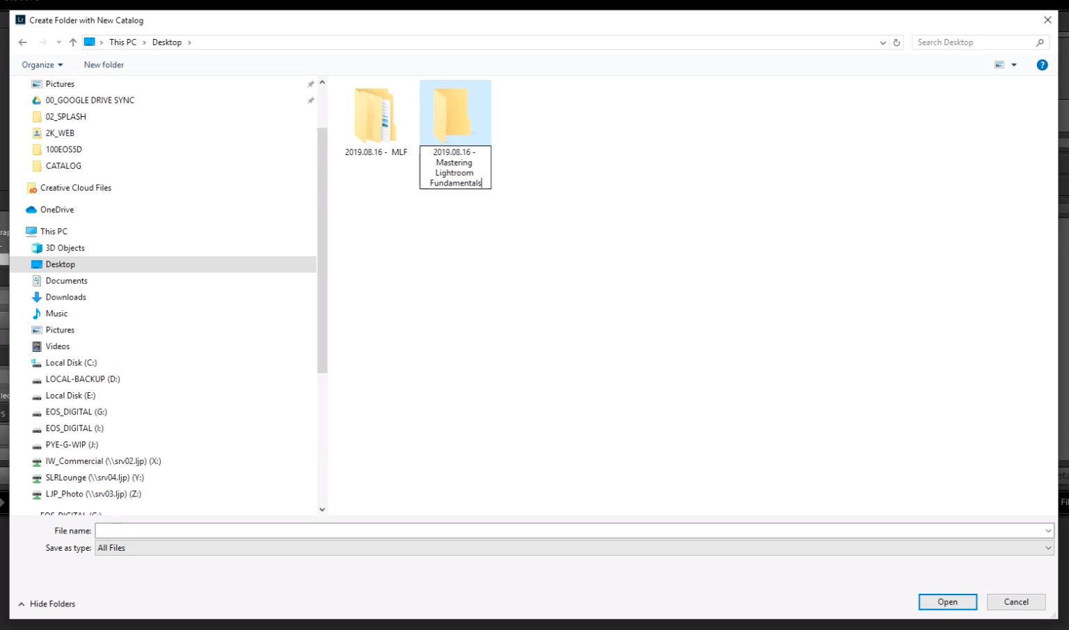 How to Create a Catalog in Lightroom Classic CC (2020 Update)