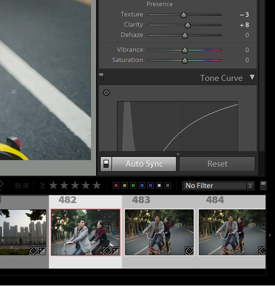 Lightroom Develop Module Auto Sync Settings 2