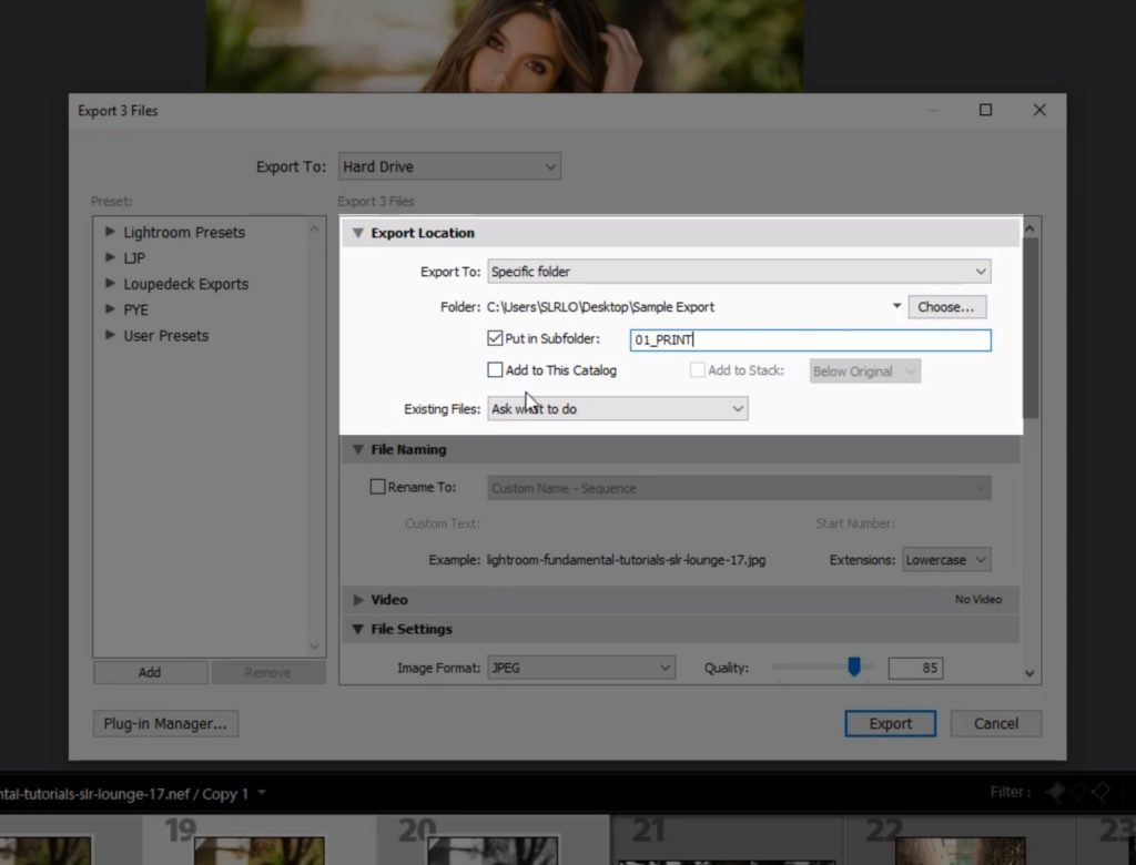 A melhor configuração de exportação do Lightroom para cópias impressas 02