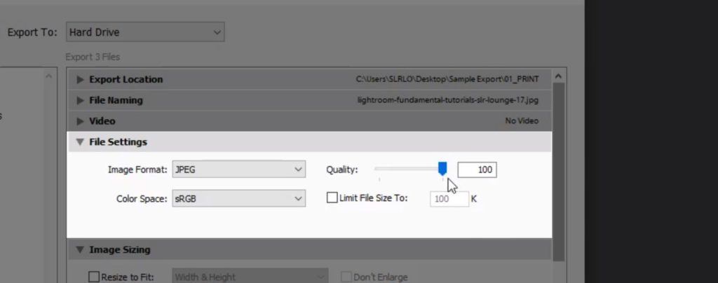 Lightroomexport settings for print JPG quality copy 11