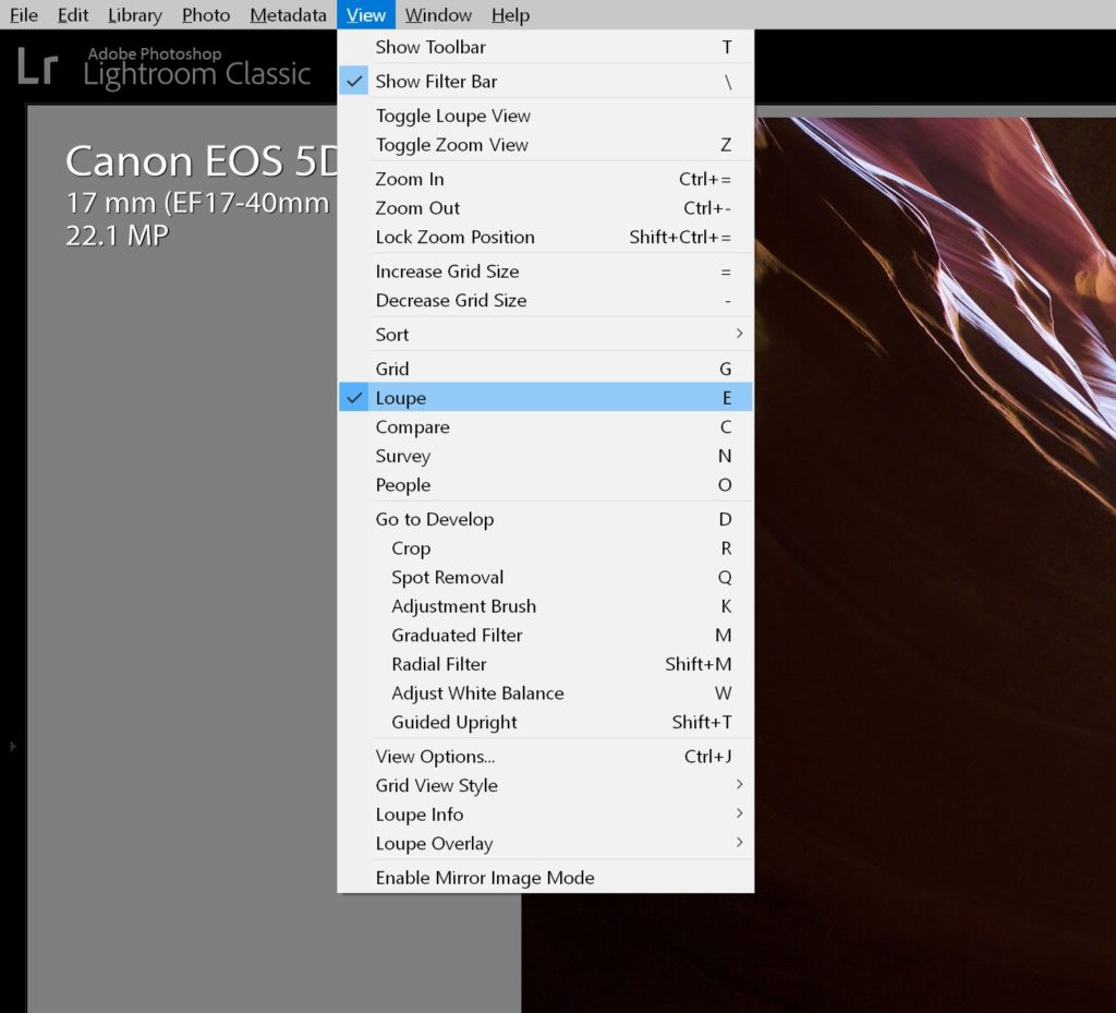 Best Lightroom Hotkeys Library Develop Moudule Shortcuts