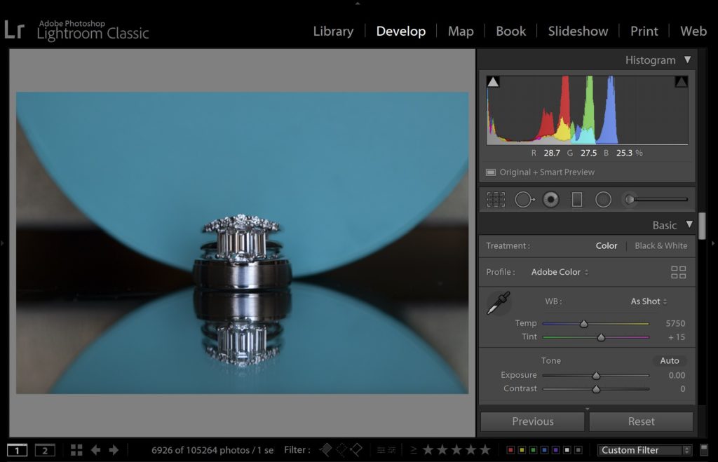 how to read a histogram in lightroom