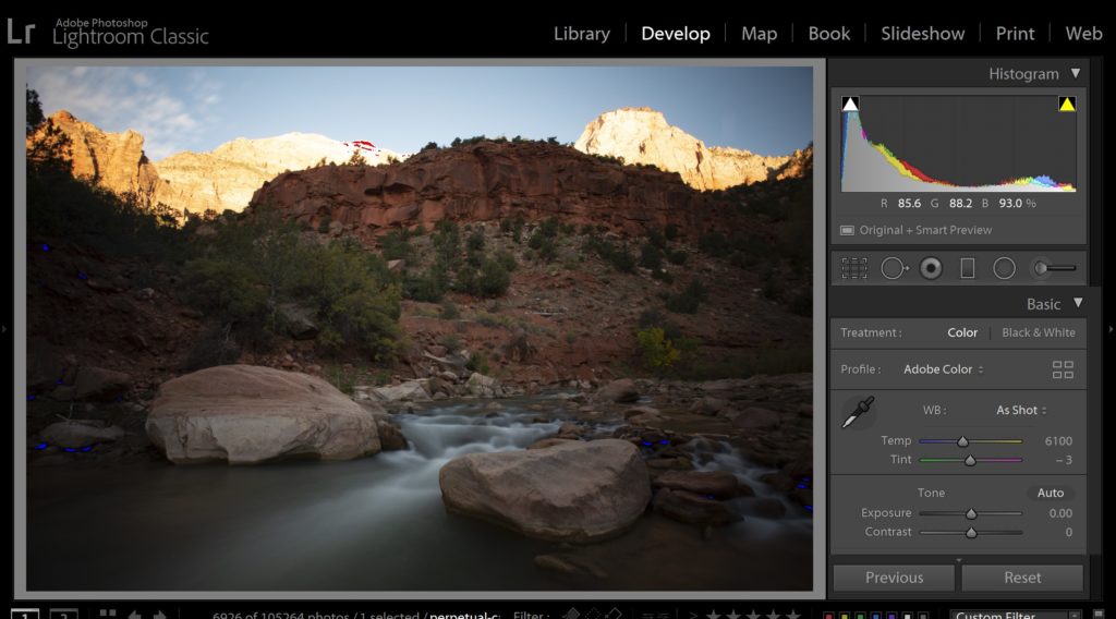 how to read a histogram in lightroom 2