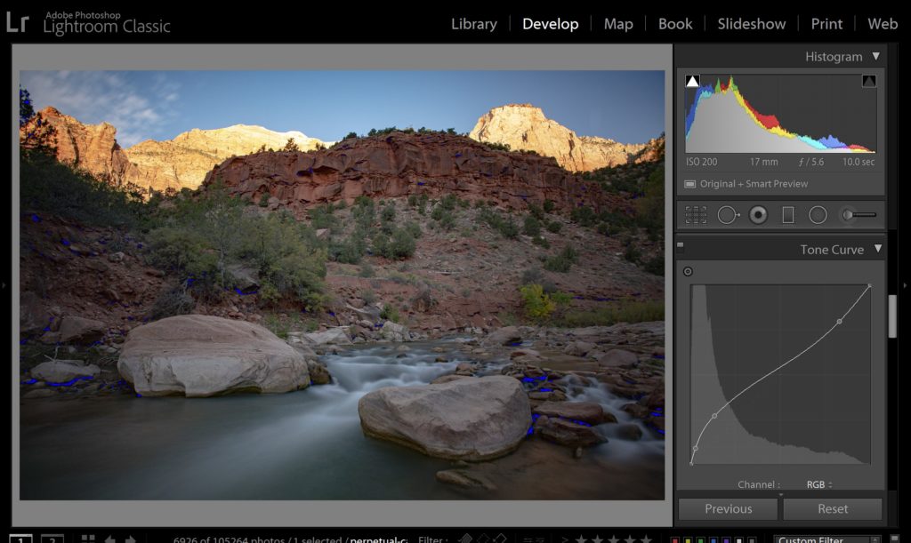 how to read a histogram in lightroom 3