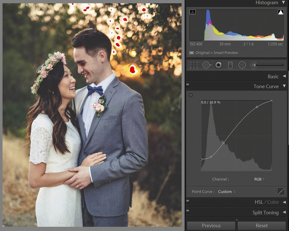 lightroom curves adjustment tutorial flatten blacks