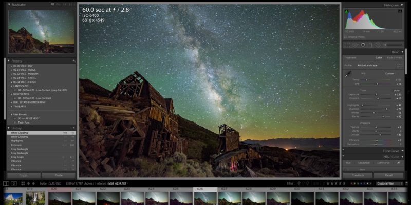 lightroom develop module basic sliders tutorial