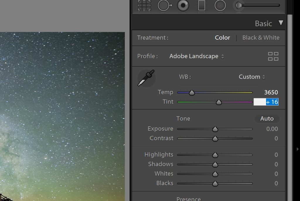 lightroom white balance temp tint develop module tutorial