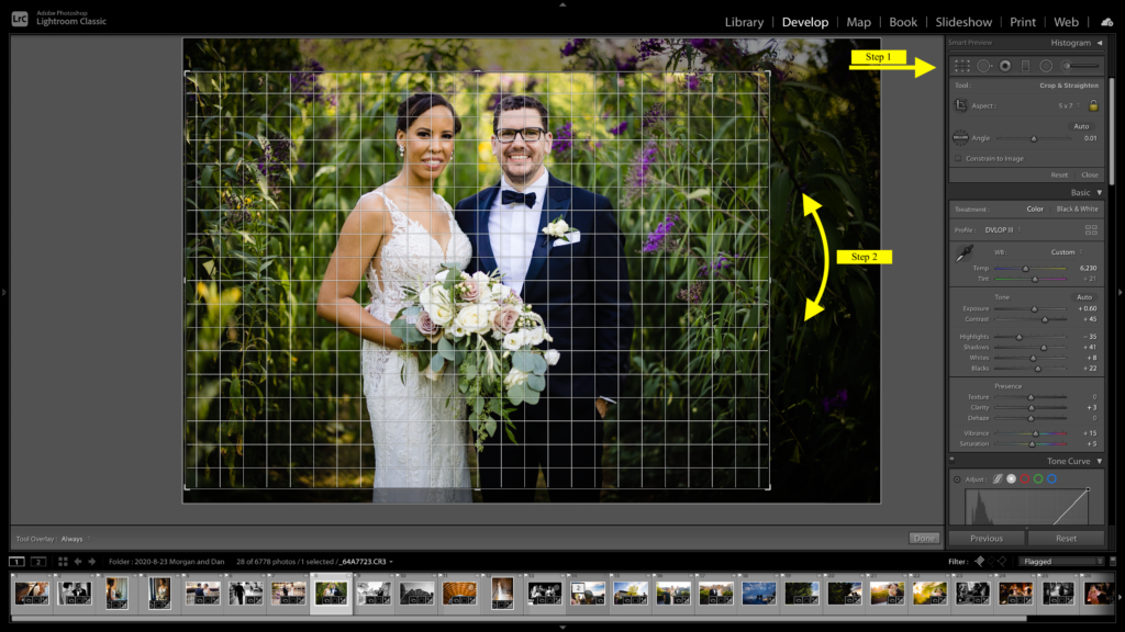 Crop and Straighten Lightroom