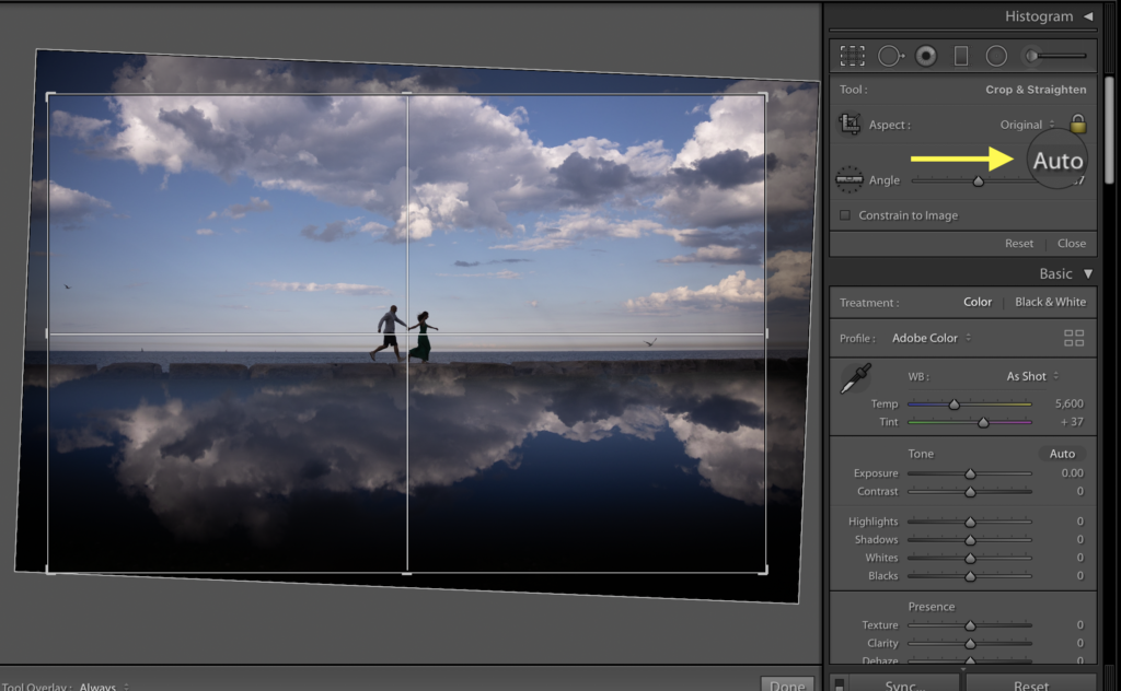 How to Straighten Photos Lightroom