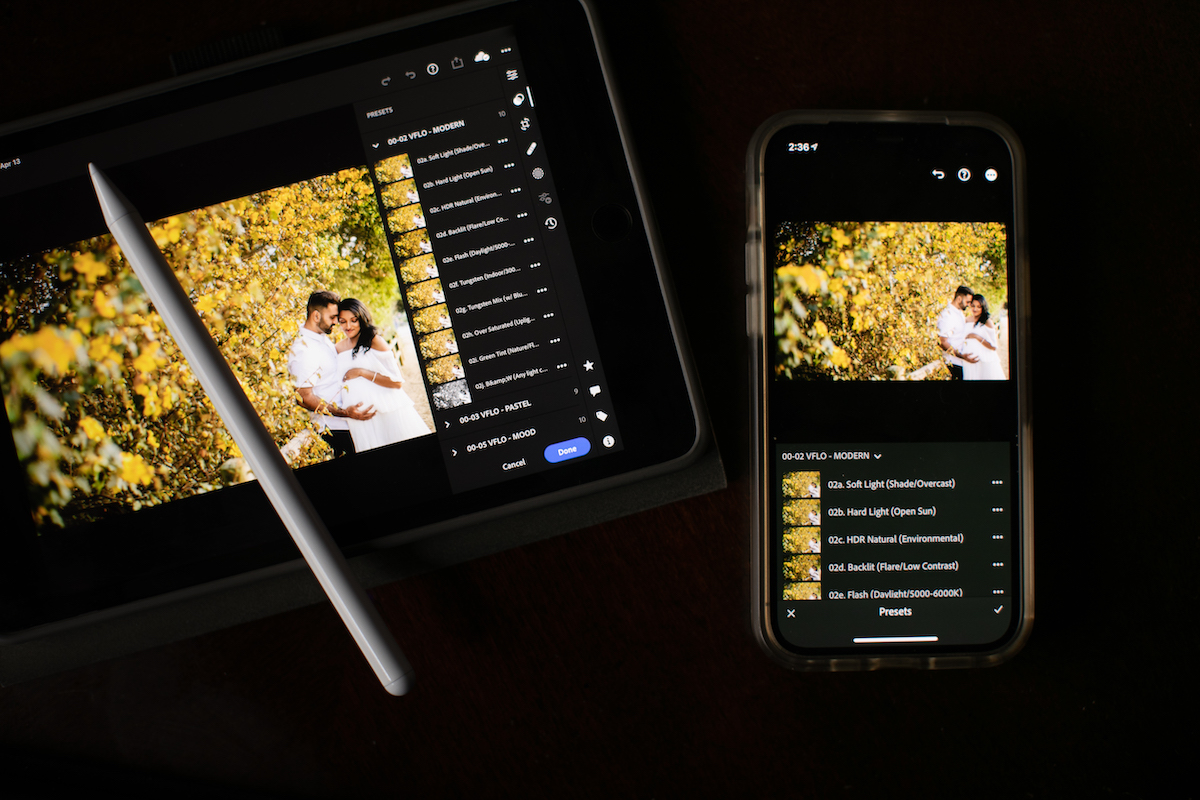 how to add a preset to a video in lightroom app