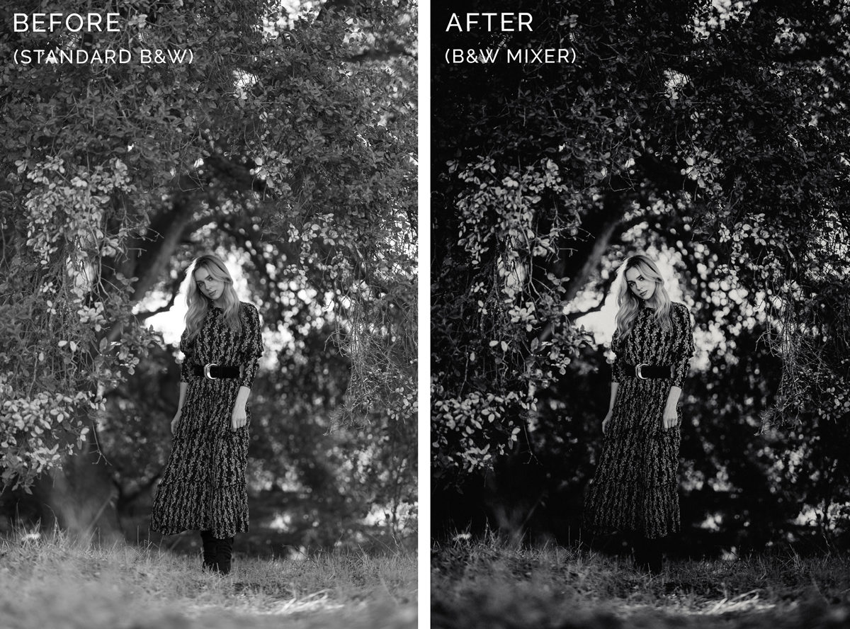 black white before after 3