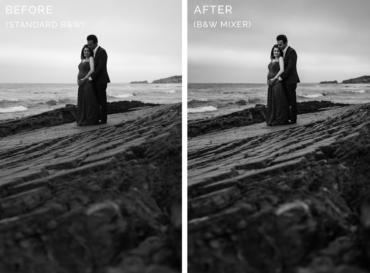 black white before after 4