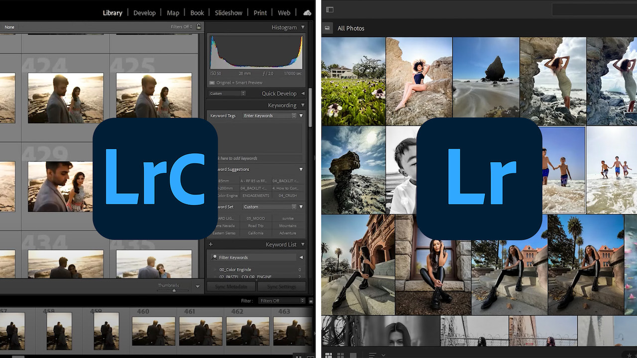 adobe photoshop lightroom classic vs v6